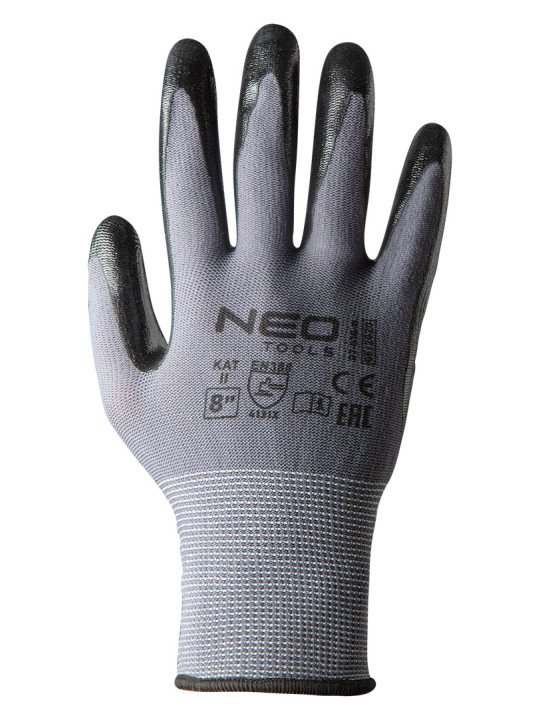 Pirštinės darbinės, nitrile coated nylon, 4131X, dydis 9