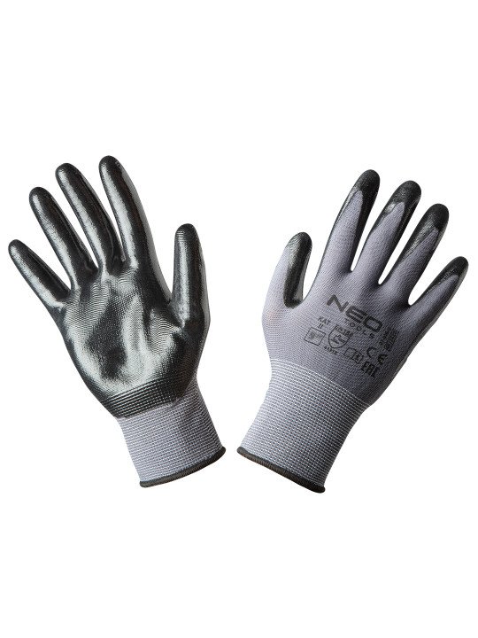 Pirštinės darbinės, nitrile coated nylon, 4131X, dydis 9