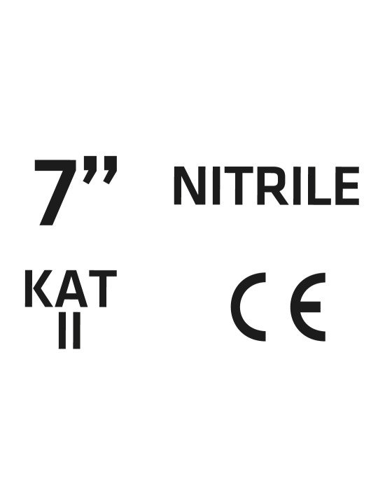 Sodo pirštinės, padengtos nitrilu, gėlių raštu, dydis 7