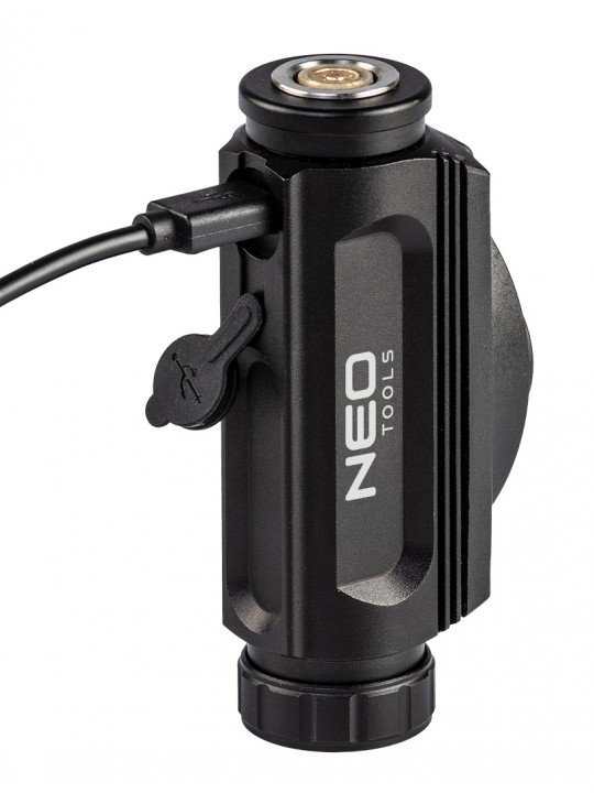 Žibintuvėlis ant galvos įkraunamas USB 1000 lm red / blue CREE LED + LED