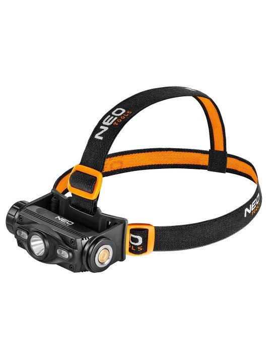 Žibintuvėlis ant galvos įkraunamas USB 1000 lm red / blue CREE LED + LED