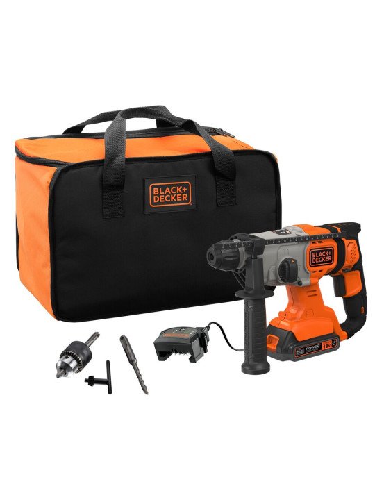 Gręžtuvas akumuliatorinis, 18V BCD900D1S-QW, 1 X 2 AH, Black&Decker
