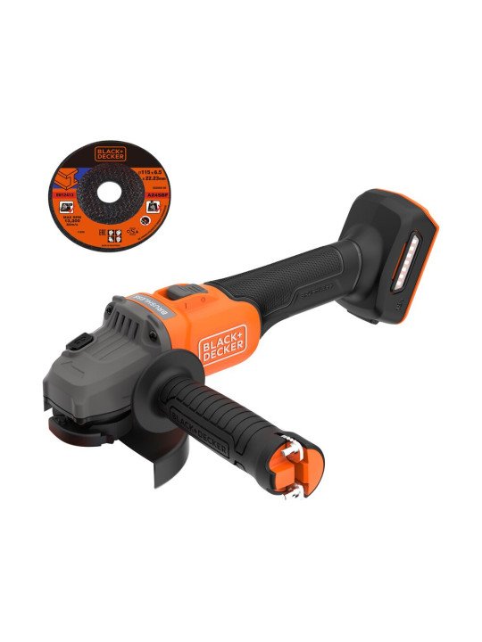 Bešepetėlinis Kampinis šlifuoklis, 18V BCG6L8N-XJ, (be akumuliatoriaus ir pakrovėjo), Black&Decker