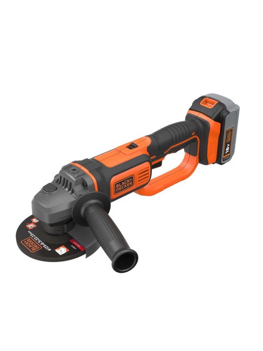 Akumuliatorinis Kampinis šlifuoklis, 18V BCG720M1-QW, 1X 4.0AH, Black&Decker