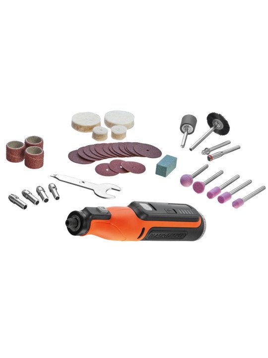 Akumuliatorinis Rankinis frezeris, 7.2V BCRT8I-XJ, Integruotas Akumuliatorius 1,5 AH, Black&Decker