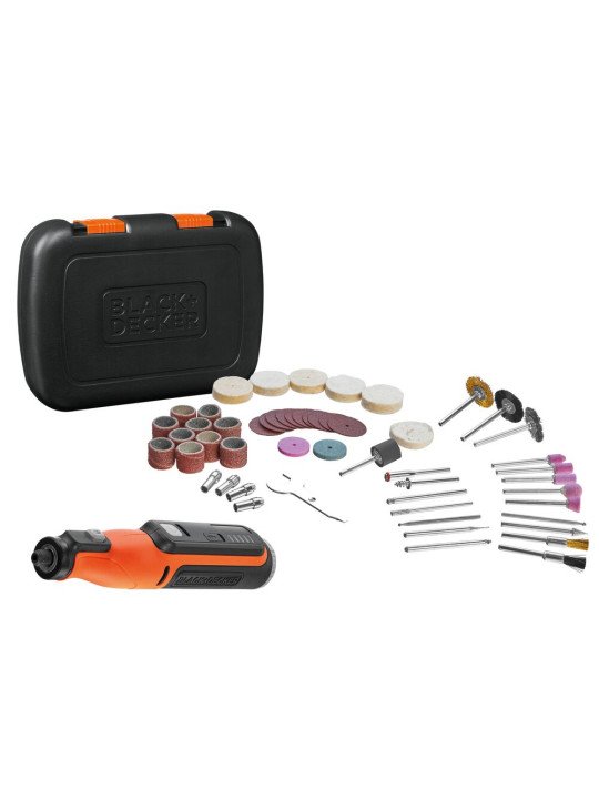 Akumuliatorinis Rankinis frezeris, 7.2V BCRT8IK-XJ, Integruotas Akumuliatorius 1,5 AH, Black&Decker