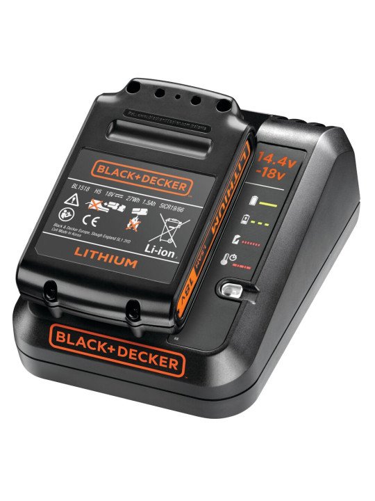 18 V 1,5 Ah Akumuliatorius + 18 V 1 A įkroviklis Black&Decker