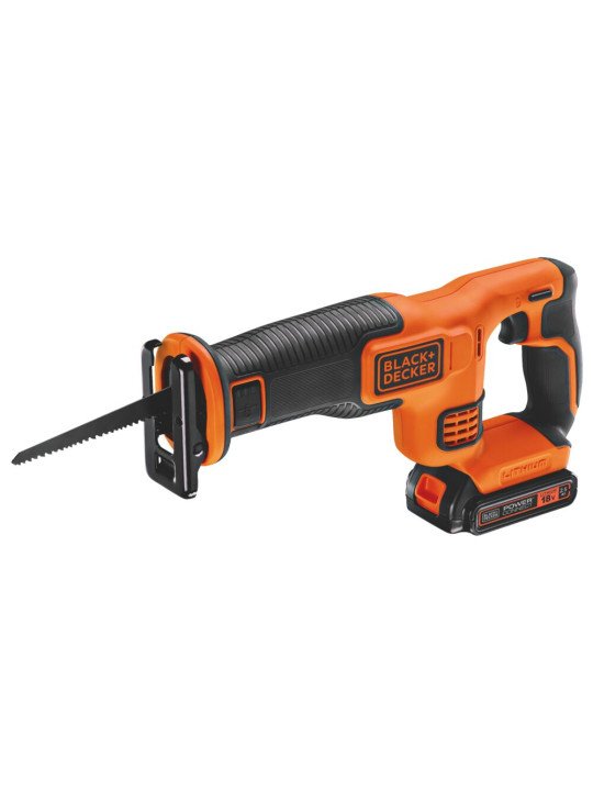 Tiesinis Pjūklas akumuliatorinis, 18V BDCR18E1-QW, 1 X 2,5 AH, Black&Decker