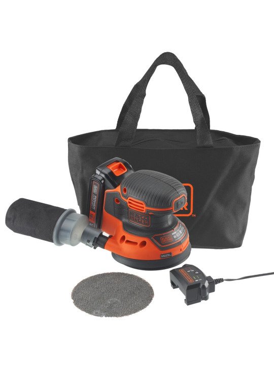 Ekscentrinis Šlifuoklis, 18V BDCROS18-QW, 1 X 1,5 AH, Black&Decker