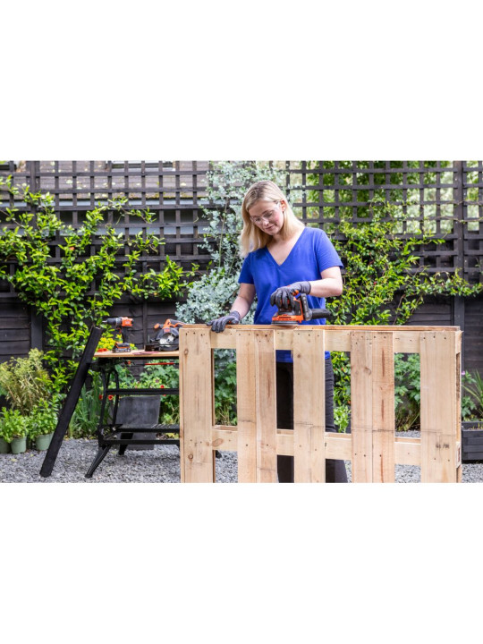 Ekscentrinis Šlifuoklis, 18V BDCROS18N-XJ, (be akumuliatoriaus ir pakrovėjo), Black&Decker