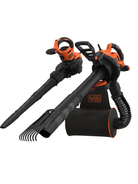 3000 W nugaros kuprinės tipo pūstuvas-siurblys su diržais ir grėbliu, BEBLV301-QS, Black&Decker