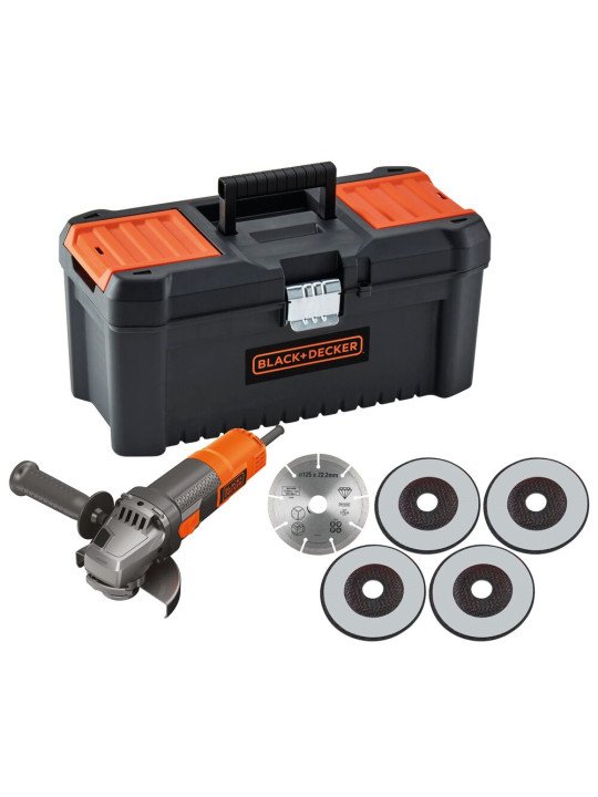 Kampinis šlifuoklis 125mm, BEG220KA5-QS, Black&Decker
