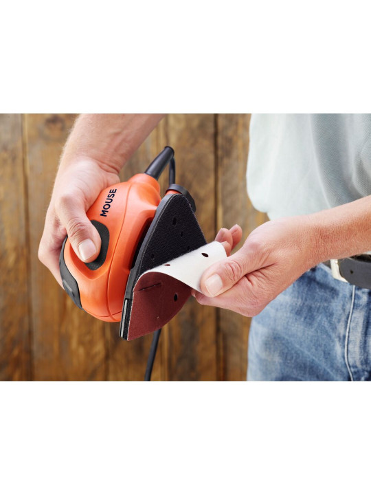 Vibracinis Šlifuoklis, 55 W MOUSE šlifuoklis su rinkiniu BEW230K-QS, Black&Decker