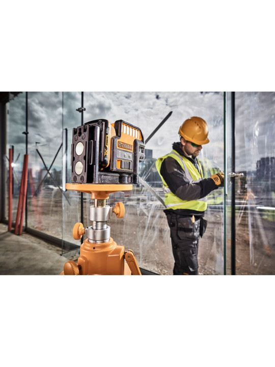 Lazerinis (žalias) 5 liniju keičiama 10,8V (komplekte 2AH baterija) DCE0825D1G-QW DeWALT