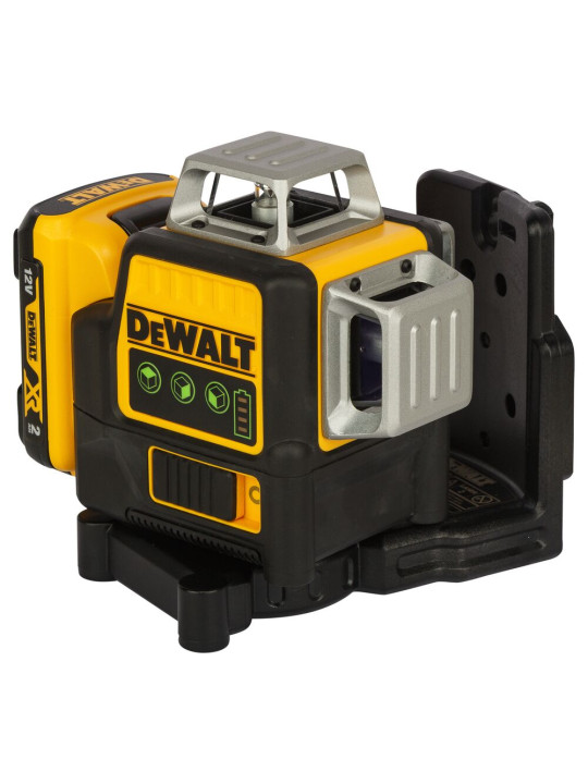 Lazerinis nivelyras (žalias) 12V 3x360 spinduliai (komplekte 2AH baterija) DCE089D1G-QW DeWALT