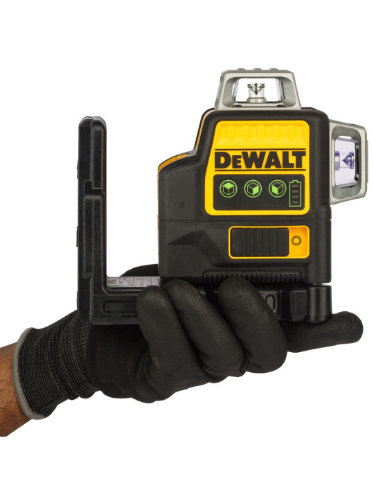 Lazerinis nivelyras (žalias) 12V 3x360 spinduliai (komplekte 2AH baterija) DCE089D1G-QW DeWALT