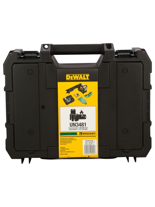 Lazerinis nivelyras (žalias) 12V 3x360 spinduliai (komplekte 2AH baterija) DCE089D1G-QW DeWALT
