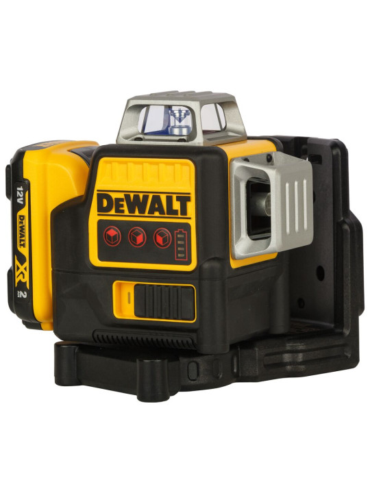 Lazerinis nivelyras (raudonas) 12V  3x360 spinduliai (komplekte 2AH baterija) DCE089D1R-QW DeWALT
