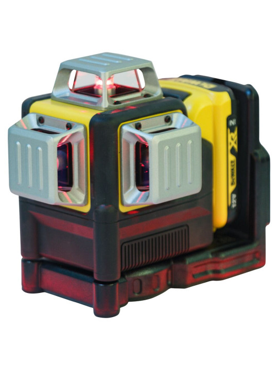 Lazerinis nivelyras (raudonas) 12V  3x360 spinduliai (komplekte 2AH baterija) DCE089D1R-QW DeWALT