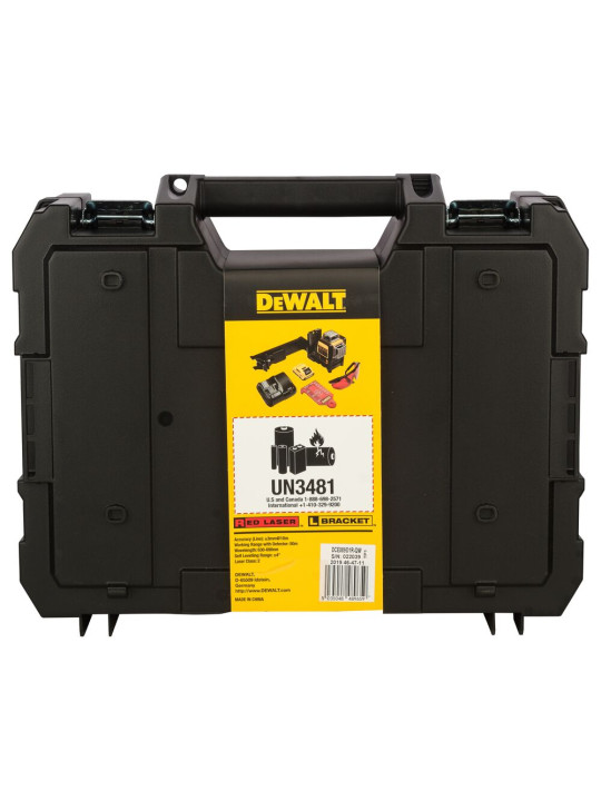 Lazerinis nivelyras (raudonas) 12V  3x360 spinduliai (komplekte 2AH baterija) DCE089D1R-QW DeWALT