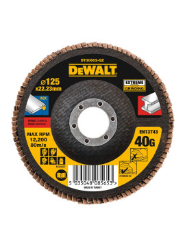 Lapelinis šlifavimo diskas 125mm X 22.2mm X 40G (DT30602-QZ) - 
