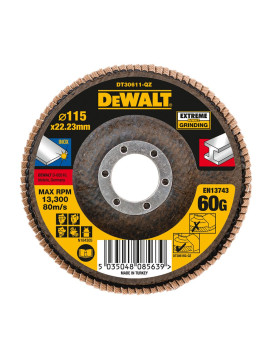 Lapelinis šlifavimo diskas 115mm X 22.2mm X 60G (DT30611-QZ) - 