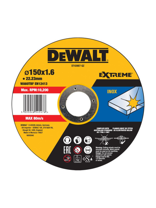 150 x 1,6 mm Pjovimo diskelis nerūdijančiam plienui itin plonas EXTREME