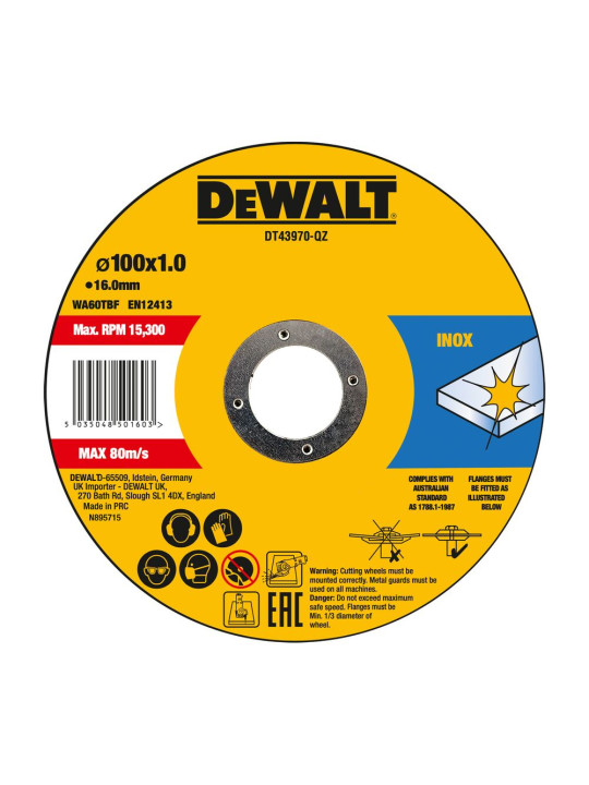 Pjovimo diskas metalui Plonas 100 x1 x16 MM (10XTIN)
