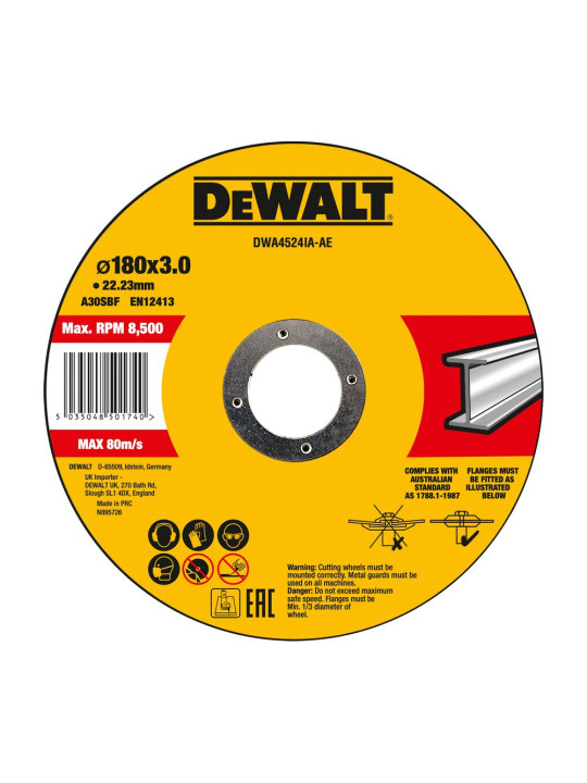 180 x3 x22.2 Metalo pjovimo diskas T27