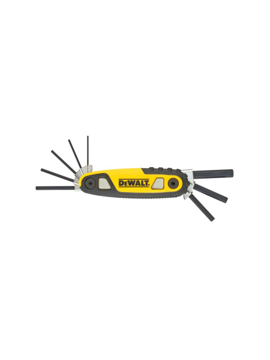 Sulankstomas šešiakampių raktų rinkinys metrinis, DeWalt DWHT0-70263