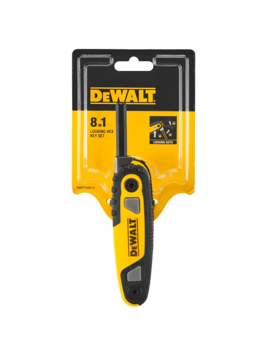 Sulankstomas šešiakampių raktų rinkinys metrinis, DeWalt DWHT0-70263