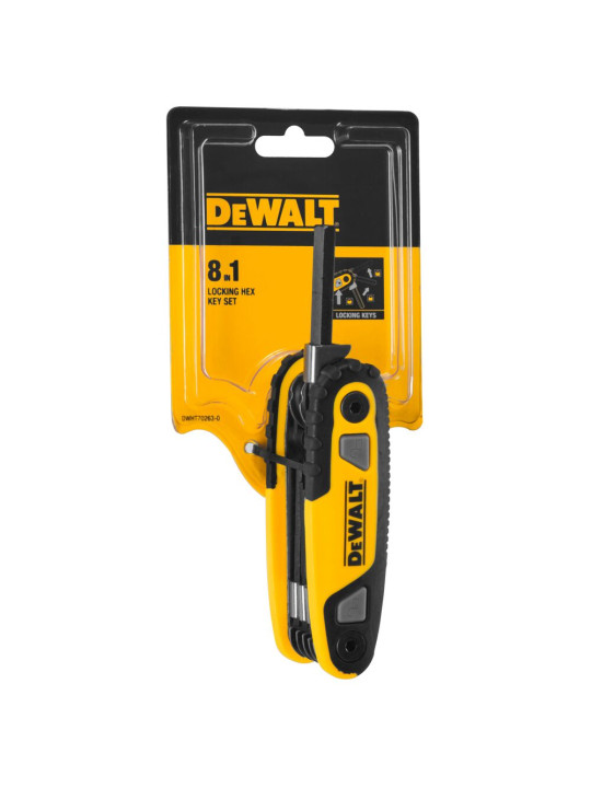 Sulankstomas šešiakampių raktų rinkinys metrinis, DeWalt DWHT0-70263
