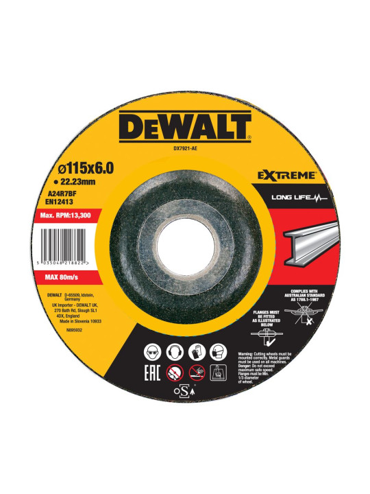 115 x6 mm šlifavimo diskas metalui EXTREME
