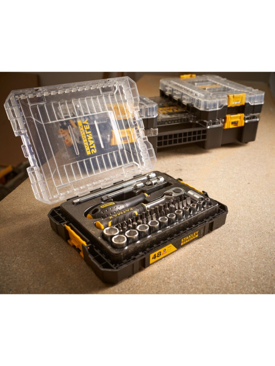 galvičių komplektas 48 vnt  1/4 Stanley FATMAX FmmT98101-0