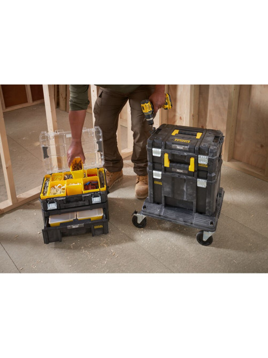 Įrankių dėžė - sistema su ratukais „FATMAX PRO-STACK“ 55x46x81 cm Stanley FATMAX FMST1-80107