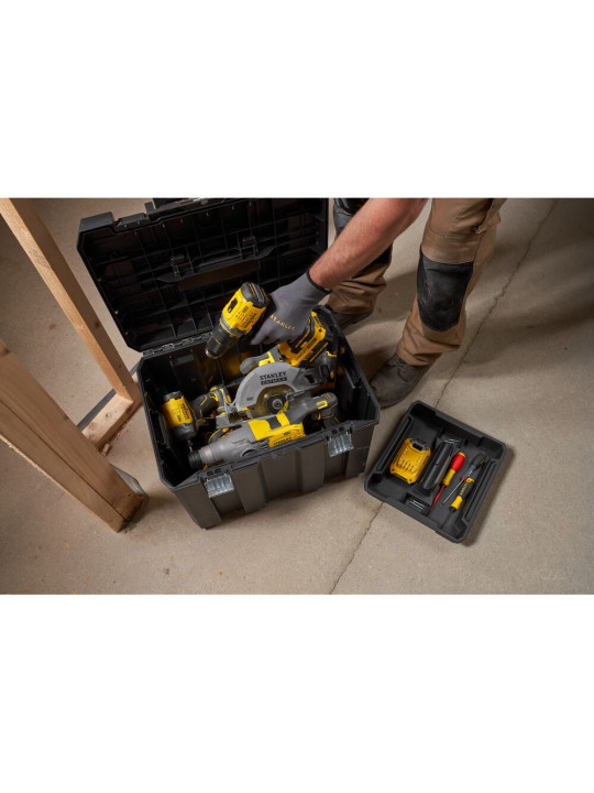 Įrankių dėžė - sistema su ratukais „FATMAX PRO-STACK“ 3IN1 PAKETAS 50,8x43,9x84 cm Stanley FATMAX FMST75753-9