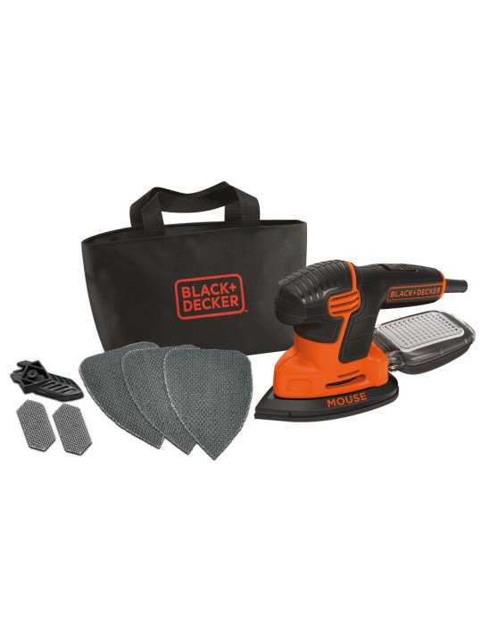 Vibracinis Šlifuoklis, 120 W MOUSE šlifuoklis 3 x lapeliai KA2000-QS, Black&Decker