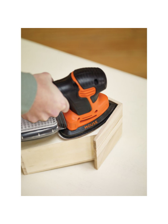 Vibracinis Šlifuoklis, 120 W MOUSE šlifuoklis 6 lapeliai su rinkiniu KA2500K-QS, Black&Decker