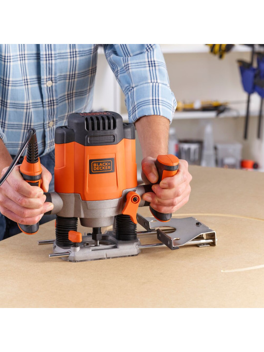 Frezeris 1200W, KW1200E-QS, Black&Decker