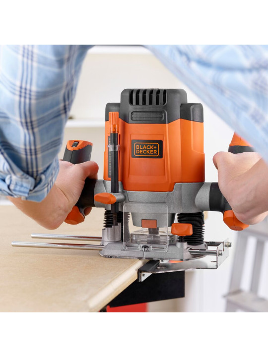 Frezeris 1200W + 6 frezos, KW1200EKA-QS, Black&Decker