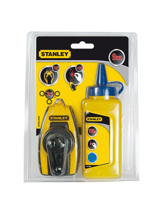 Atmušimo virvės ir kreidos rinkinys STANLEY, 9 m  STHT0-47244