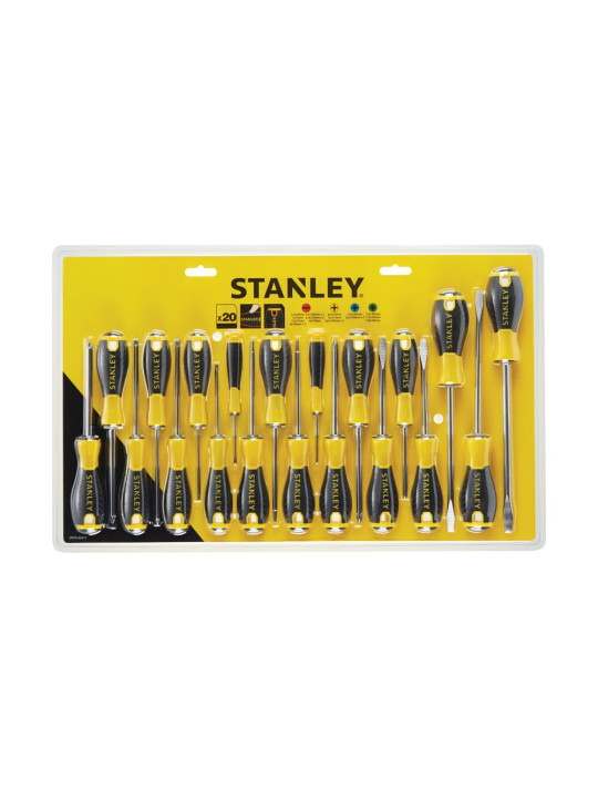 20vnt. ESSENTIAL Atsuktuvų rinkinys Stanley STHT0-60213