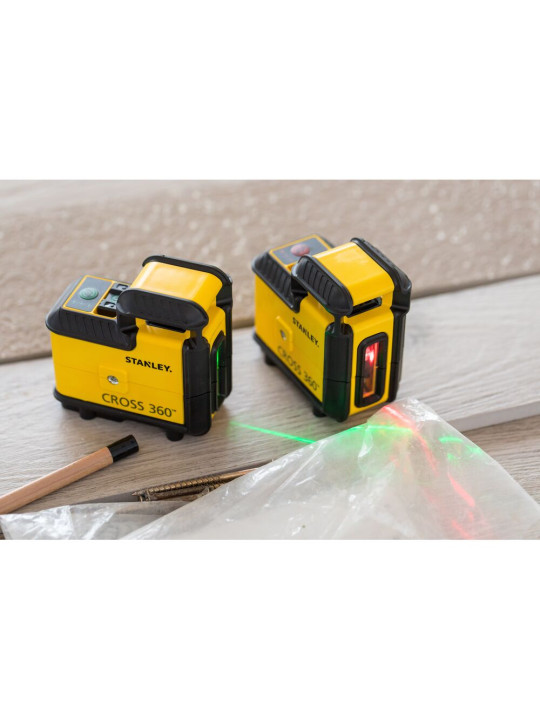 Lazerinis nivelyras  SLL360 naujos kartos - raudonas Stanley STHT77504-1