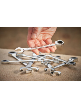 Kombinuotas tekršlinis raktas 15 mm (STMT89915-0) - Kombinuotas tekršlinis raktas 15 mm Stanley STMT89915-0 (STMT89915-0) - Kombinuotas tekršlinis raktas 15 mm Stanley STMT89915-0 (STMT89915-0) - STANLEY 15 mm plokščias reketinis raktas su 12 taškų reketo